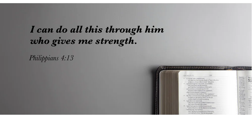 Philippians 4:13 - 'I can do all this through him who gives me strength' tattoo inspiration