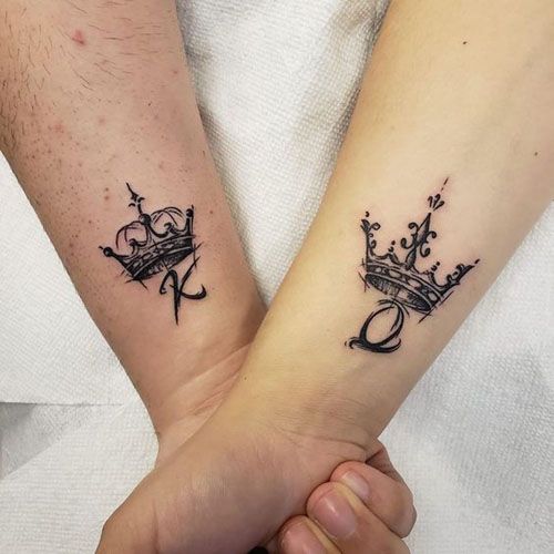 15 Stylish King and Queen Tattoos For The Best Couples!