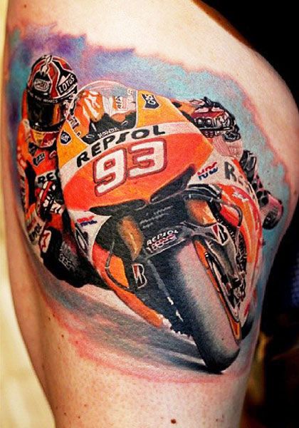 Motorbikes tattoo by Led Coult Tattoo | Post 11592