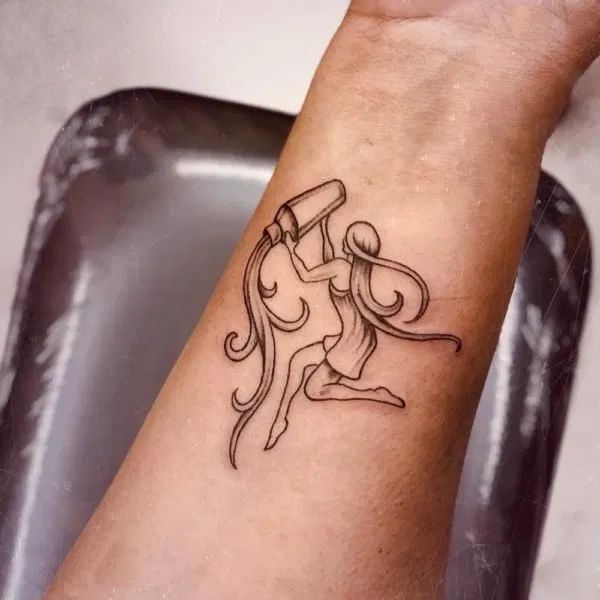 30 Aquarius Tattoo Designs: Symbolize Your Zodiac Energy