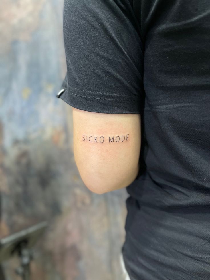 Sicko Mode tattoo inspired by Travis Scott