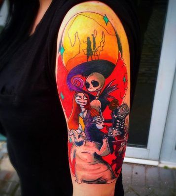 53 Cool Nightmare Before Christmas Tattoo Designs | Spiritustattoo.com