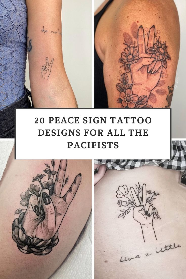 20 Peace Sign Tattoo Designs For All The Pacifists