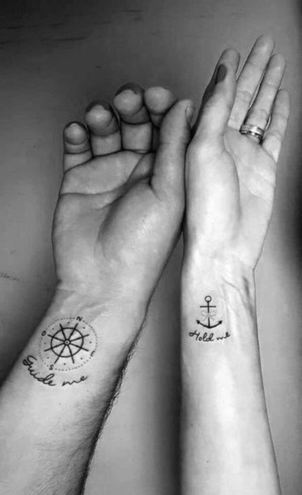 35 Cute His and Hers Matching Tattoos For Couples