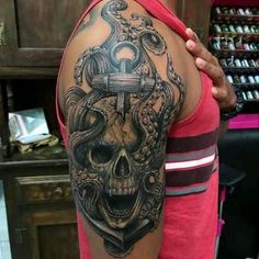 35 Best Black Pirate Tattoo Ideas ...