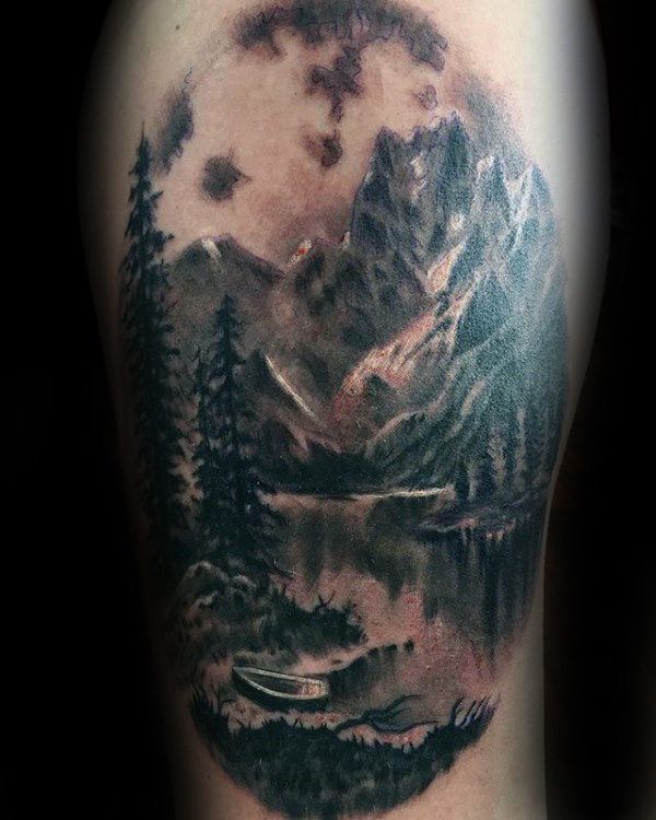 90 Cool Landscape Tattoos for Men