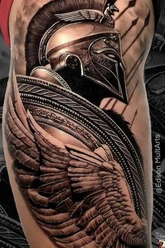 The Spiritual Sentinel: 45+ Expressing Belief with Armor of God Tattoo