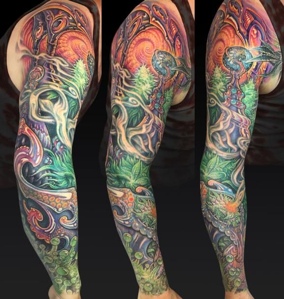 Tattoos : New : Wonka Weed Web
