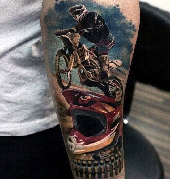 69 Wild Motocross Tattoos for Men
