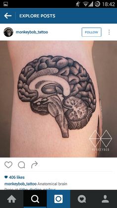 9 Brain tattoo ideas | brain tattoo, tattoos, body art
