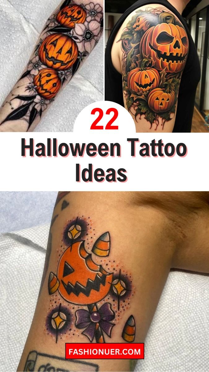 22 Fall Halloween Tattoo Ideas to Rock the Party