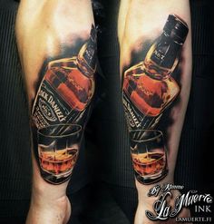 11 Alcohol ideas | jack daniels tattoo, bottle tattoo, tattoos