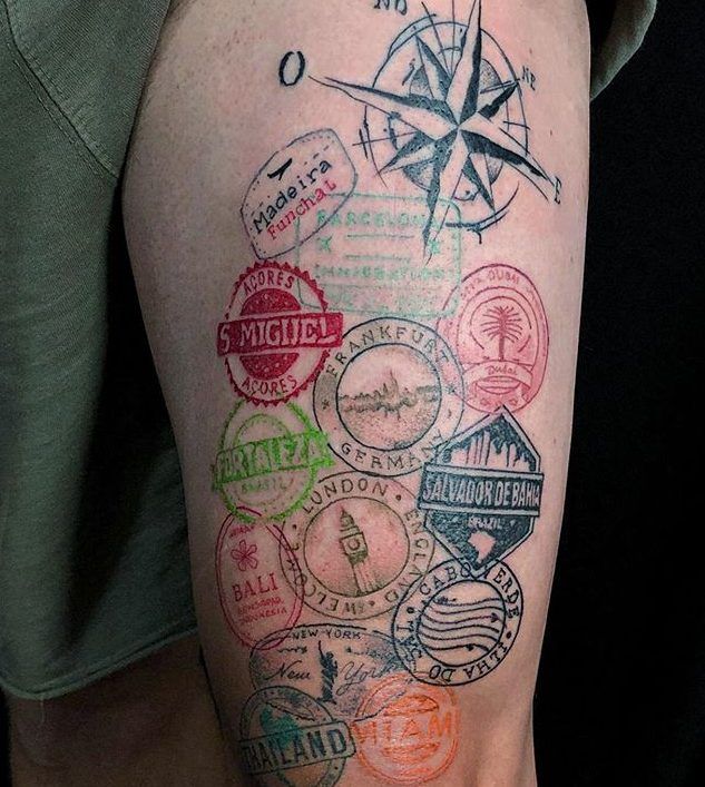 62 Travel Tattoo Designs from Around The World