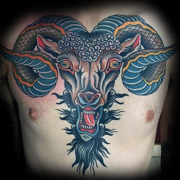 100 Goat Tattoo Designs for Men