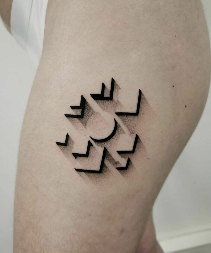 91 Optical Illusion Tattoos With Eye And Mind-Bending Designs