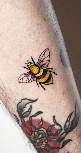 100 Beautiful Bee Tattoos, Ideas, & Meaning - Tattoo Me Now