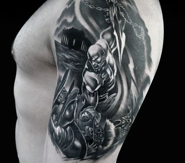 30 Kratos Tattoo Designs for Men