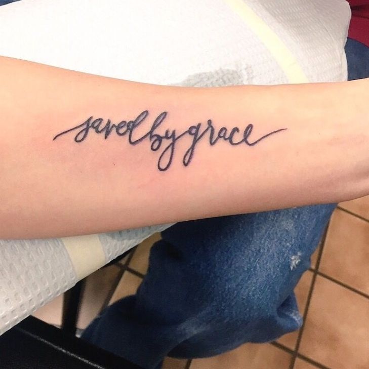 Saved by Grace | Grace tattoos, Tattoos, Tattoo fonts