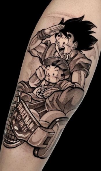 Goku and Gohan Tattoo