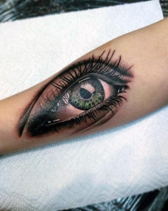 50 Amazing Realistic Eye Tattoo Designs for Men