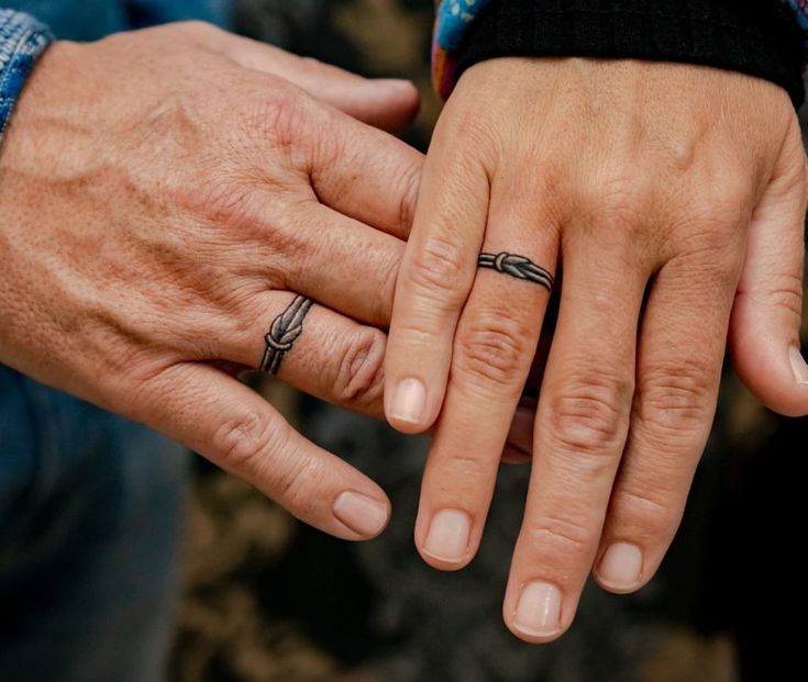 30+ Unisex Wedding Ring Tattoos for Couples - AI Tattoo Lab