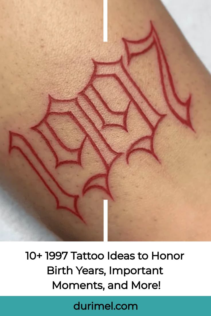 10+ 1997 Tattoo Ideas to Honor Birth Years, Important Moments, and More!
