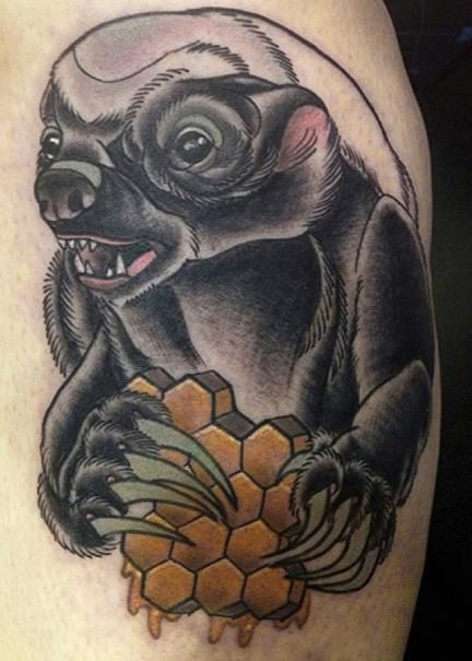 Honey badger tattoo