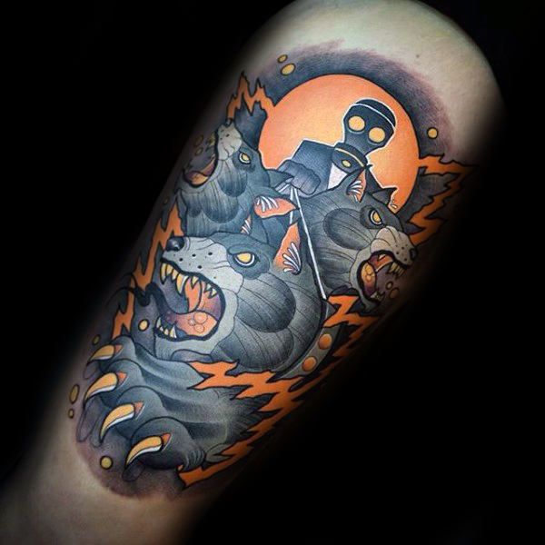 50 Cerberus Tattoo Designs for Men