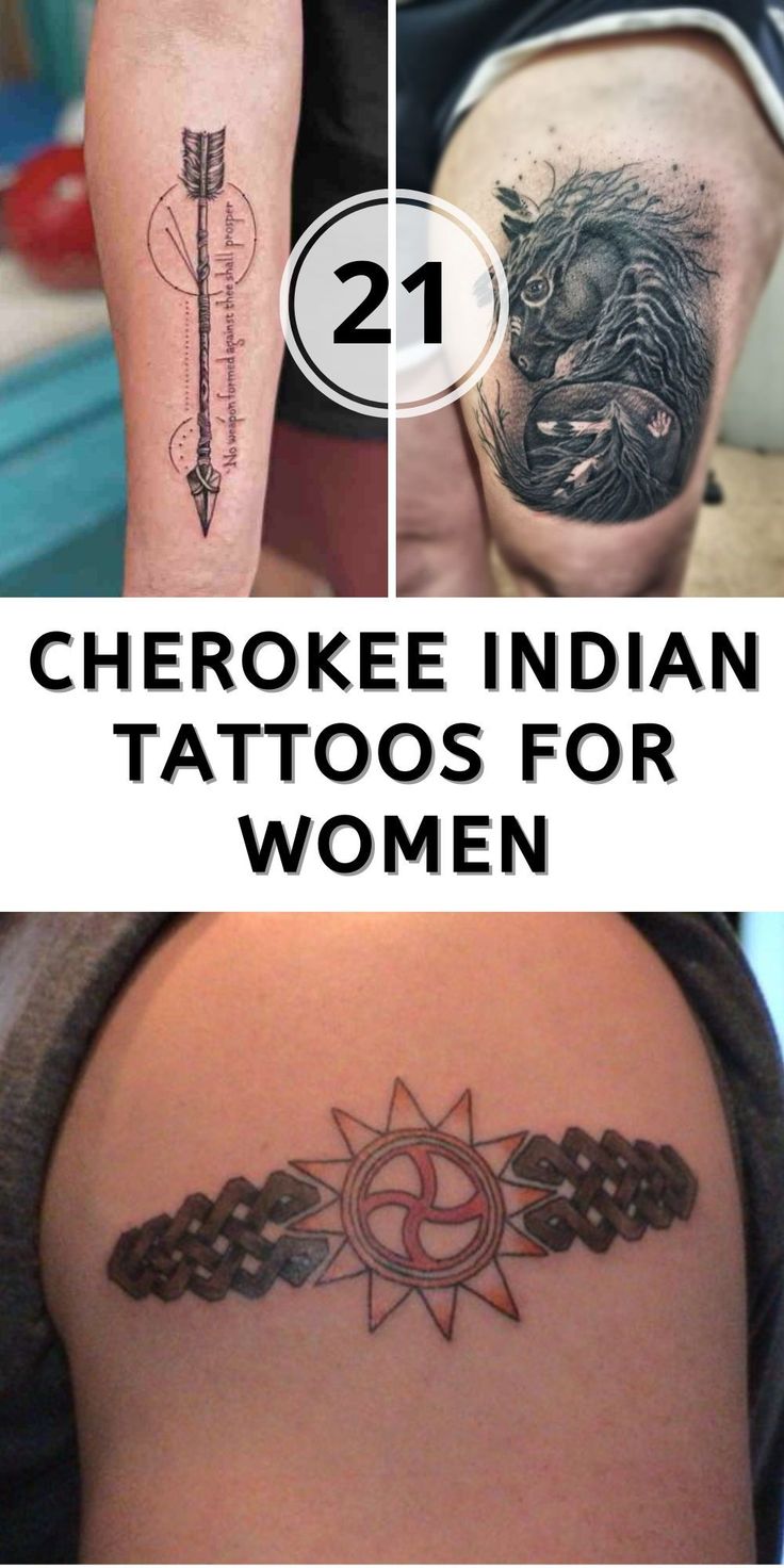 Cherokee Indian Tattoos for Women: 21 Designs Celebrating Tradition and  Heritage