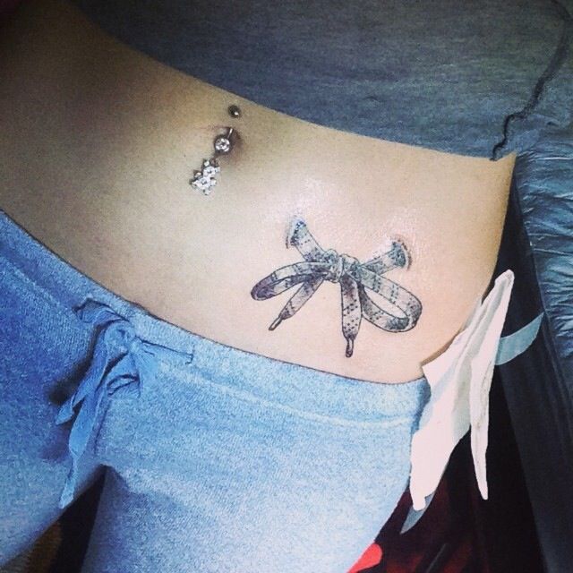 So Cute! hockey lace tattoo