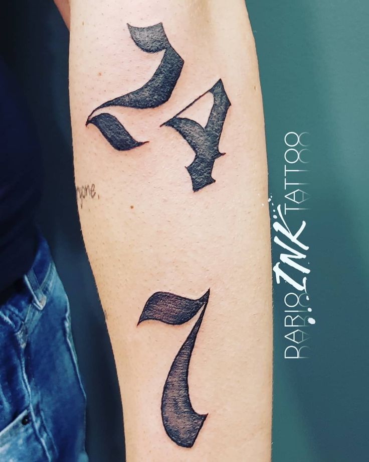 101 Amazing Number Tattoos For 2024!