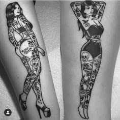 10 Pin up girl tattoo ideas | pin up girl tattoo, sailor jerry lady tattoo, traditional tattoo pin up