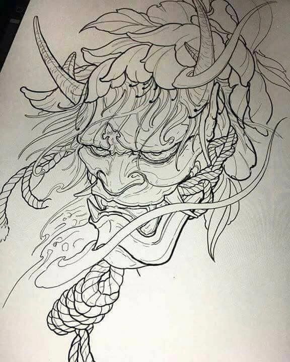 250+ Hannya Mask Tattoo Designs With Meaning (2024) Japanese Oni Demon