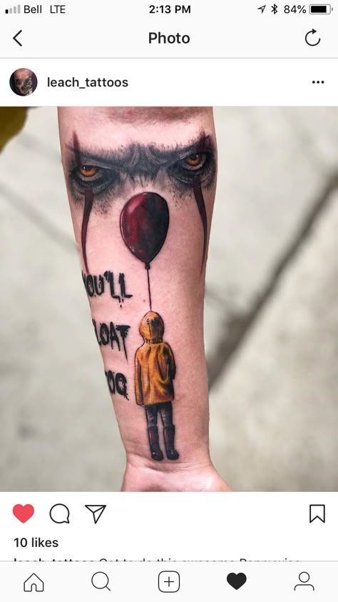 13 Tattoo ideas | pennywise tattoo, movie tattoos, clown tattoo