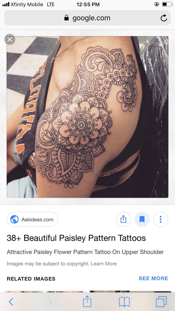 Pin by Carrie Nastansky on Tattoo ideas | Paisley tattoos, Trendy tattoos, Pattern tattoo