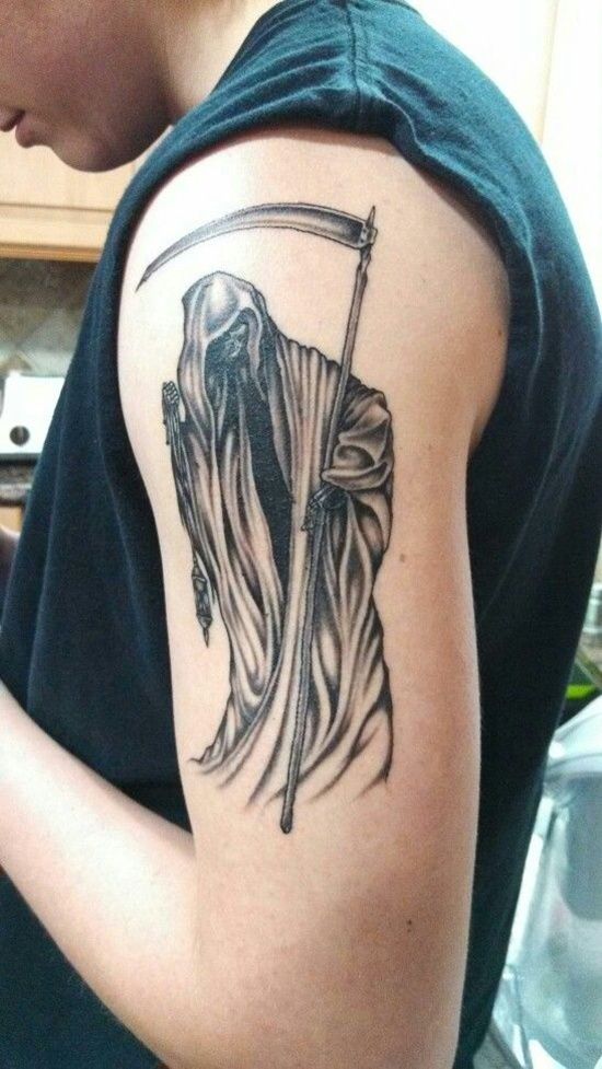 29 Cool Grim Reaper Tattoo Designs