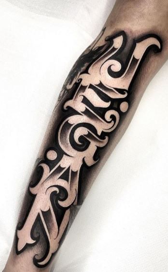 Tattoo Lettering - Awesome Lettering Tattoos, Designs & Fonts