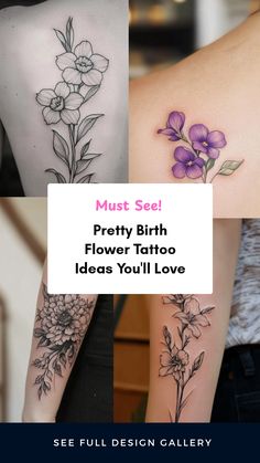190 Birth Flower Tattoo Ideas in 2025 | birth flower tattoos, flower tattoo,  daffodil tattoo