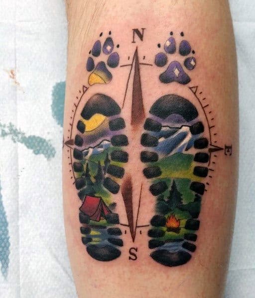 60 Realistic Hiking Tattoos for Men