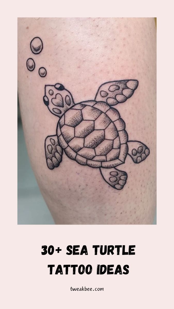 30+ Stunning Sea Turtle Tattoo Ideas