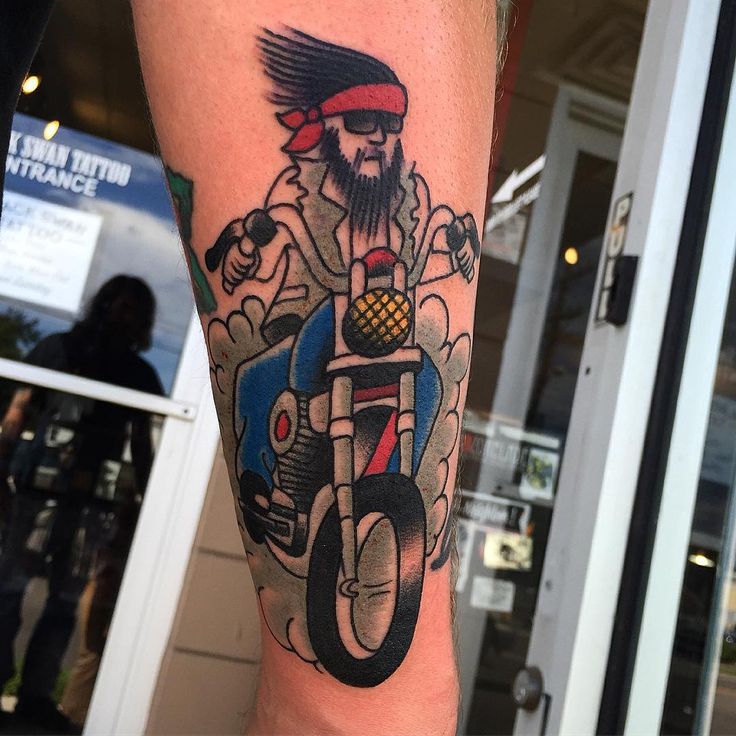 nice 80 Traditional Biker Tattoo Designs - For All the Rebels Out There  Check more at http://stylemann.com/best-biker-tattoo-ideas/