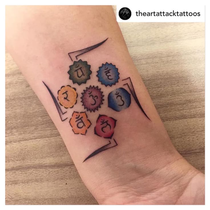 Seven Chakra Tattoo