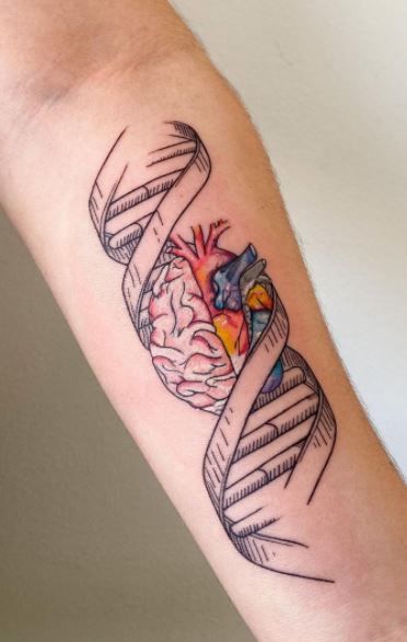 65 Unique DNA Tattoos, Ideas, & Meaning - Tattoo Me Now in 2025 | Dna tattoo,  Science tattoos, Biology tattoo