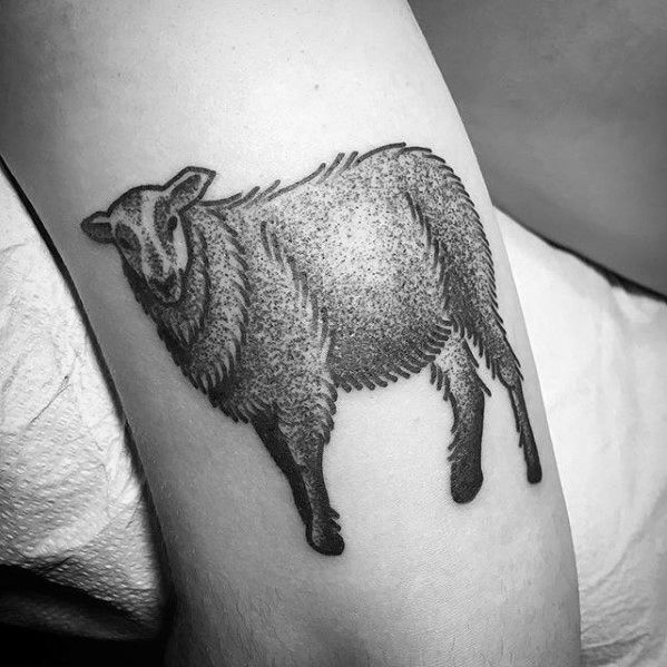 Modern Sheep Tattoo Ideas for Men with Bold Concepts