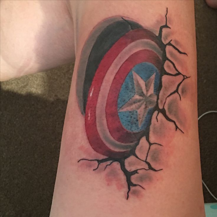 Captain America tattoo