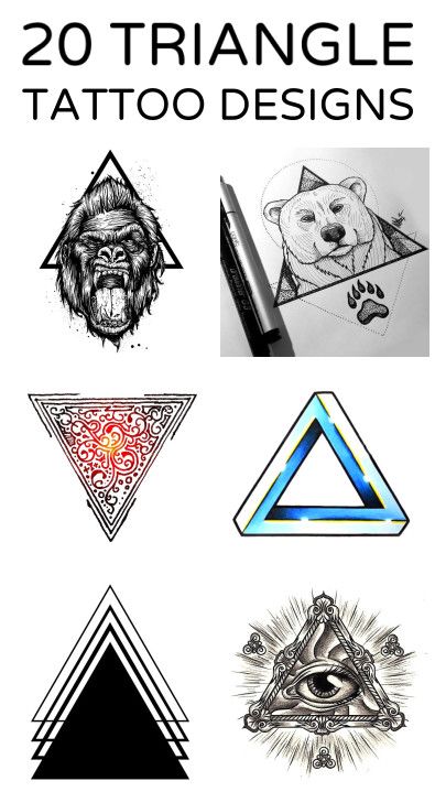 18 Triangle Tattoo Designs