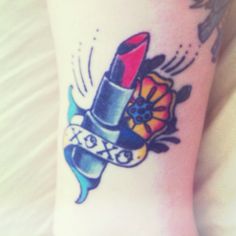Lipstick Tube Tattoo