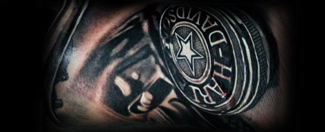 90 Harley Davidson Tattoos für Männer – männliche Motorrad-Designs - Mann  Stil | Tattoo