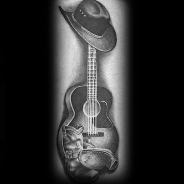60 Cowboy Hat Tattoo Ideas for Men