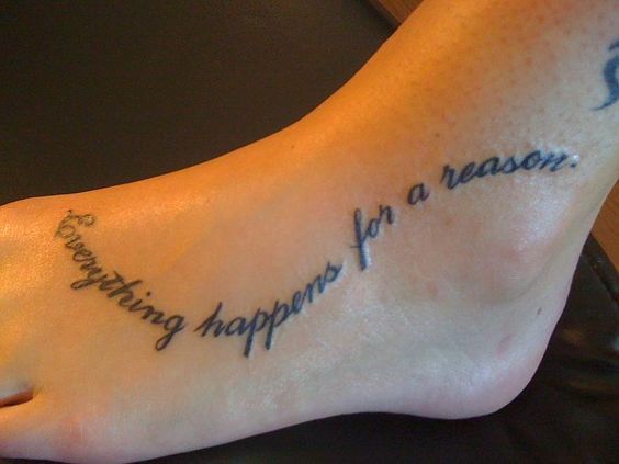 Everything Happens For a Reason Tattoos | EHFAR Tattoo Ideas